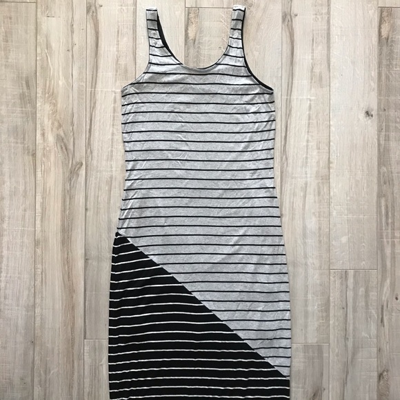 Holt Renfrew Striped Two-Tone Maxi Dress - Picture 2 of 5